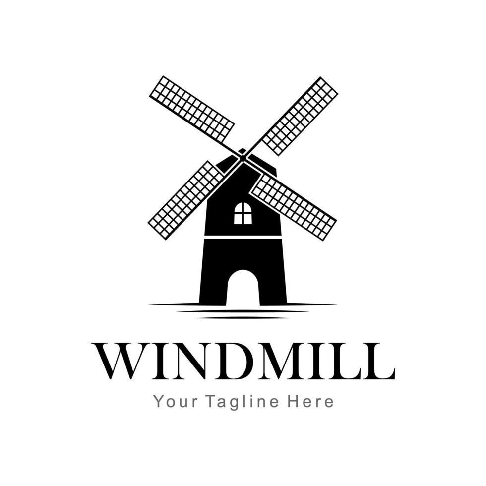 windmill logo vector