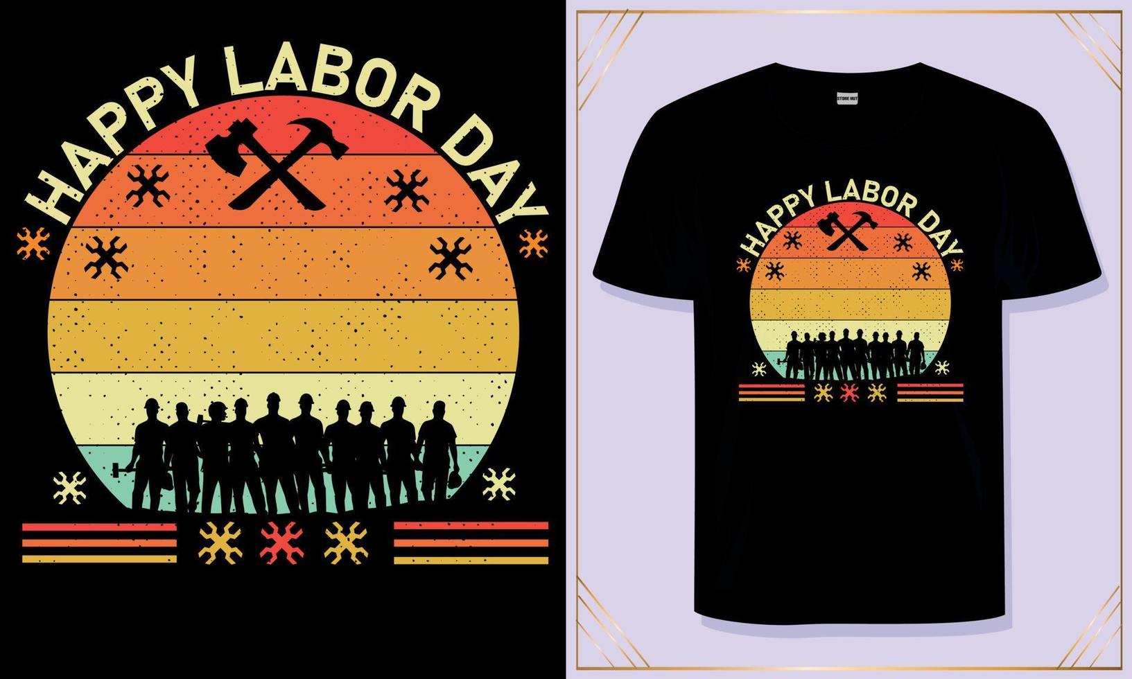 labor day t shirt design for Labor Day vector