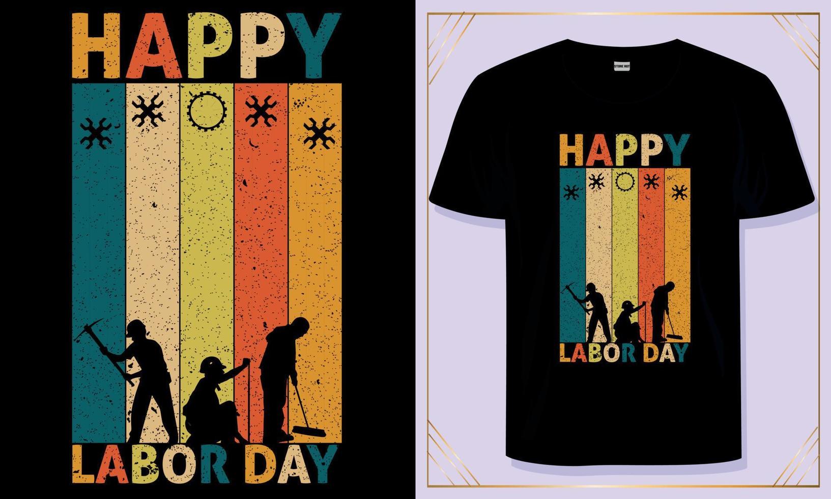 labor day t shirt design for Labor Day vector