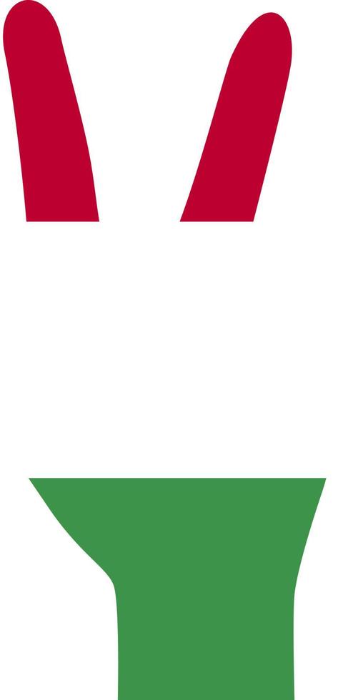 Flag of Hungary is a sign of freedom. vector
