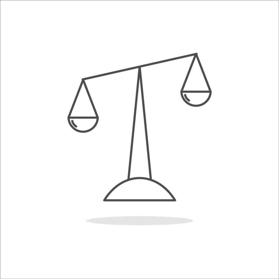 Scale icon vector logo template on white background 10031247 Vector Art