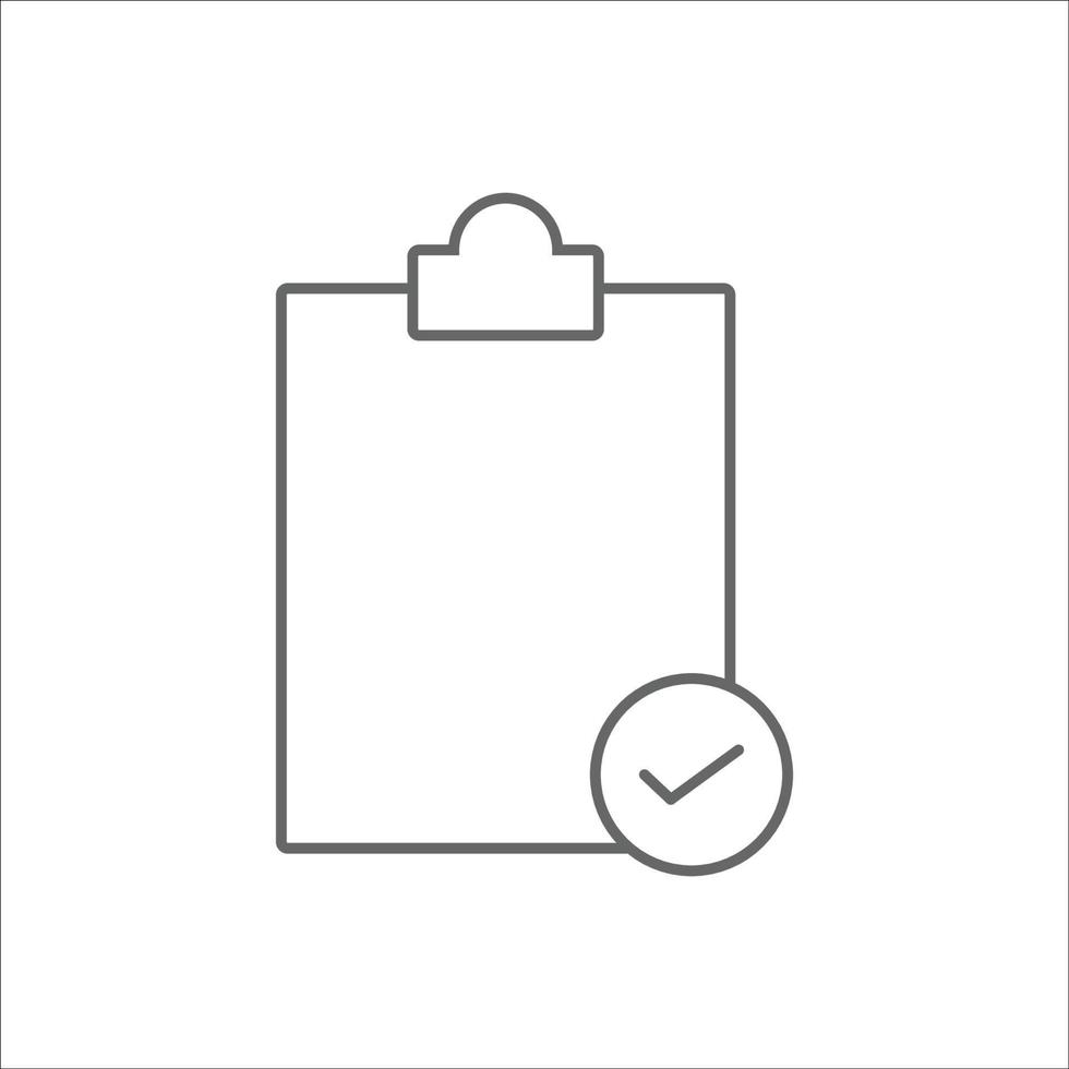 Test icon vector on white background