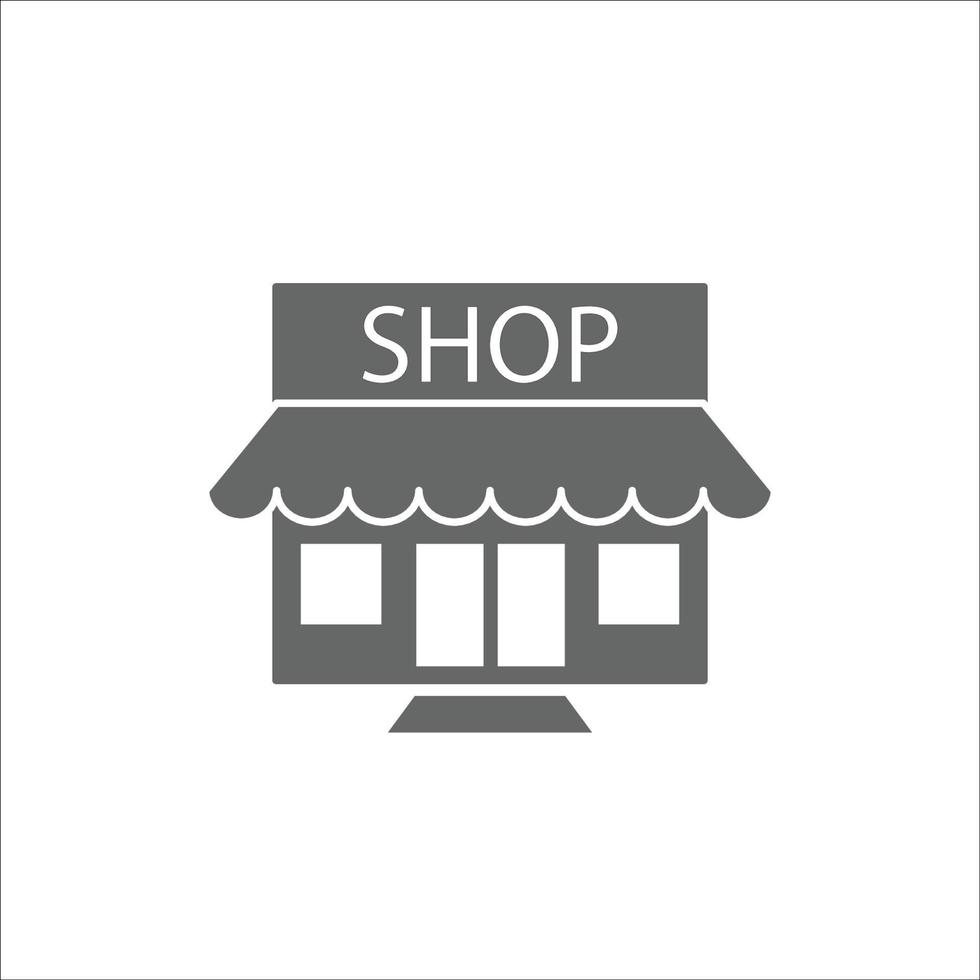 Shop icon vector illustration on white background