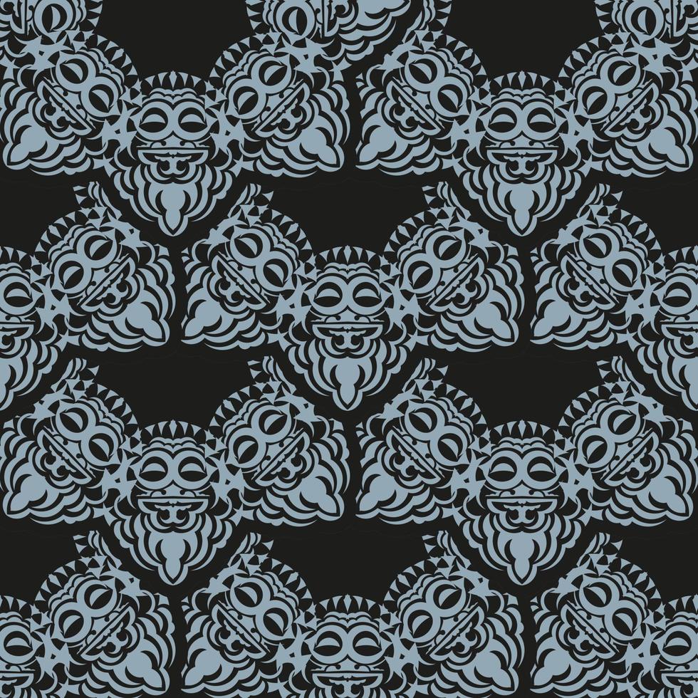 Wallpaper in a vintage style template. Indian floral element. Graphic ornament for wallpaper, fabric, packaging, wrapping. Chinese blue and black abstract floral ornament. Vector illustration.