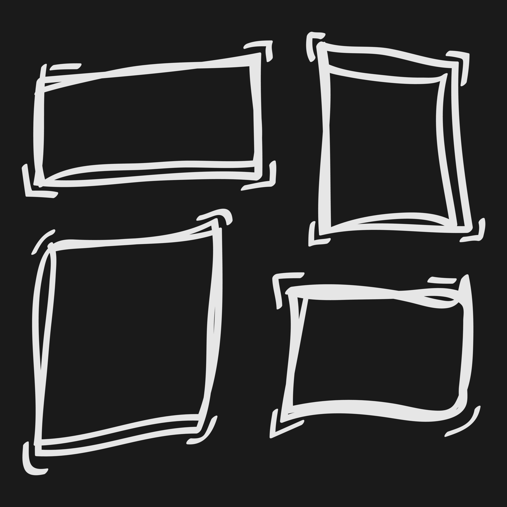 hand drawn simple frame design elements 10032209 Vector Art at Vecteezy