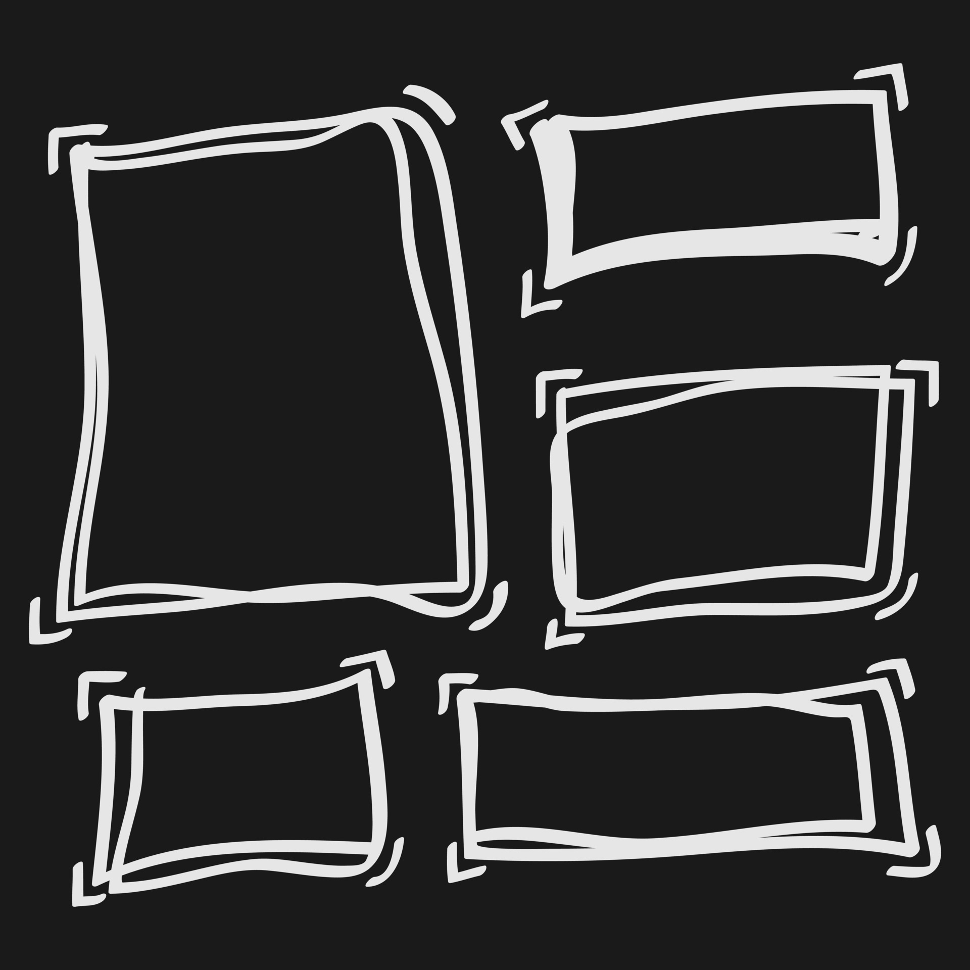 hand drawn simple frame design elements 10032210 Vector Art at Vecteezy