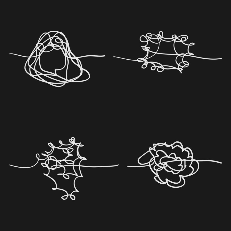 abstract hand drawn scribble doodle vector