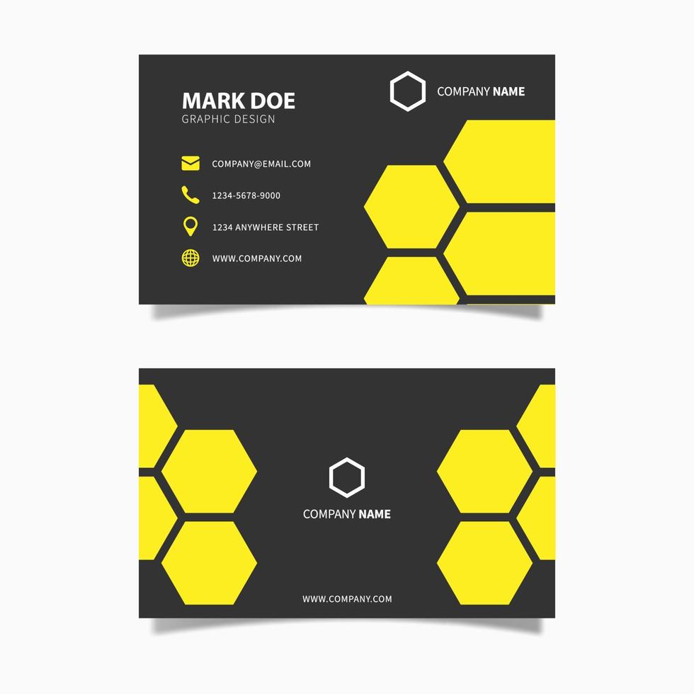 Modern Creative Geometric and Clean Business Card Vector Template