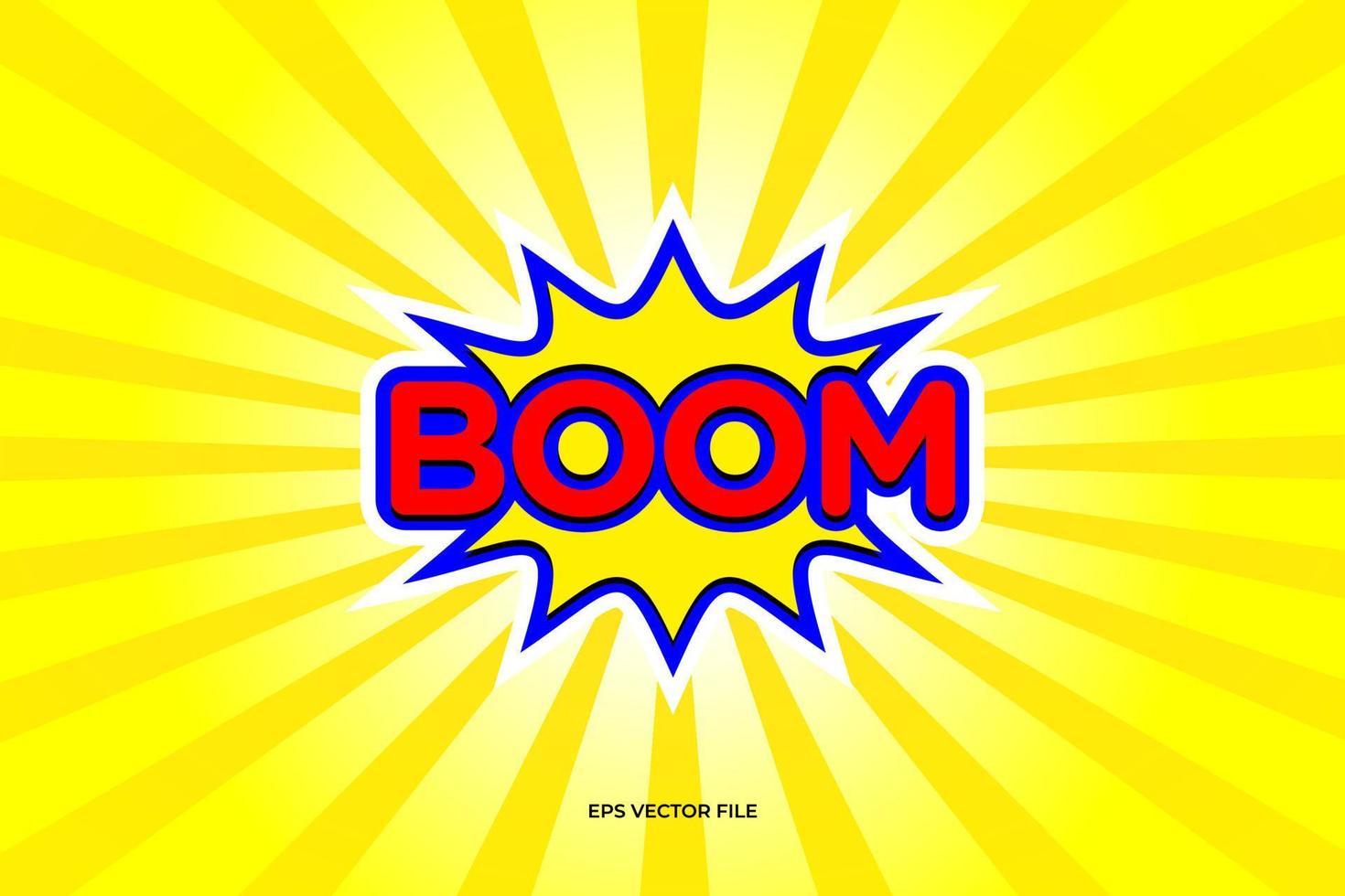 Yellow Red Boom Logo vector