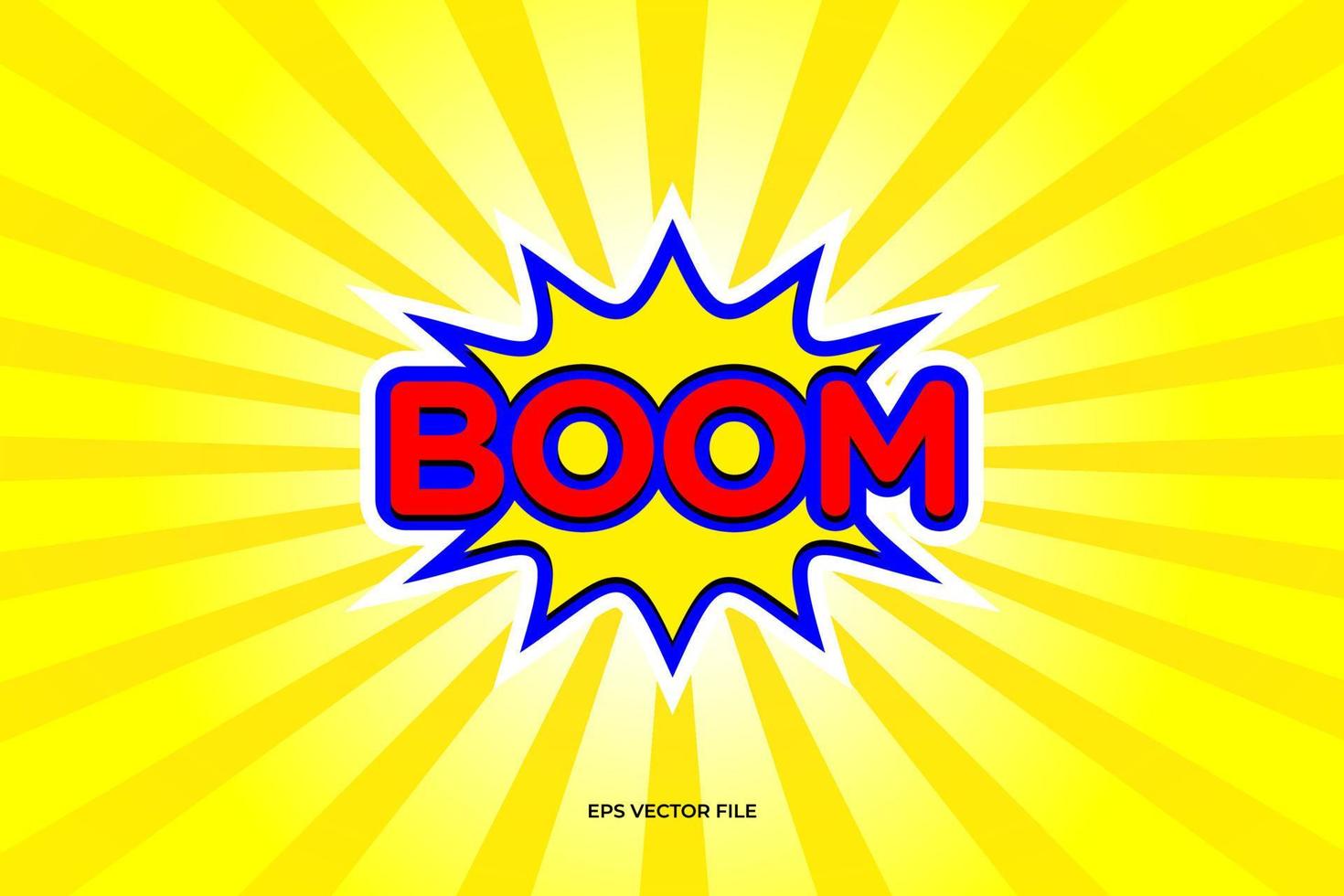 Yellow Red Boom Logo vector