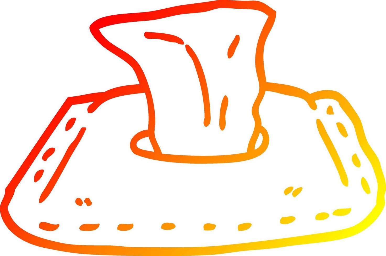 warm gradient line drawing cartoon toilet wipes vector