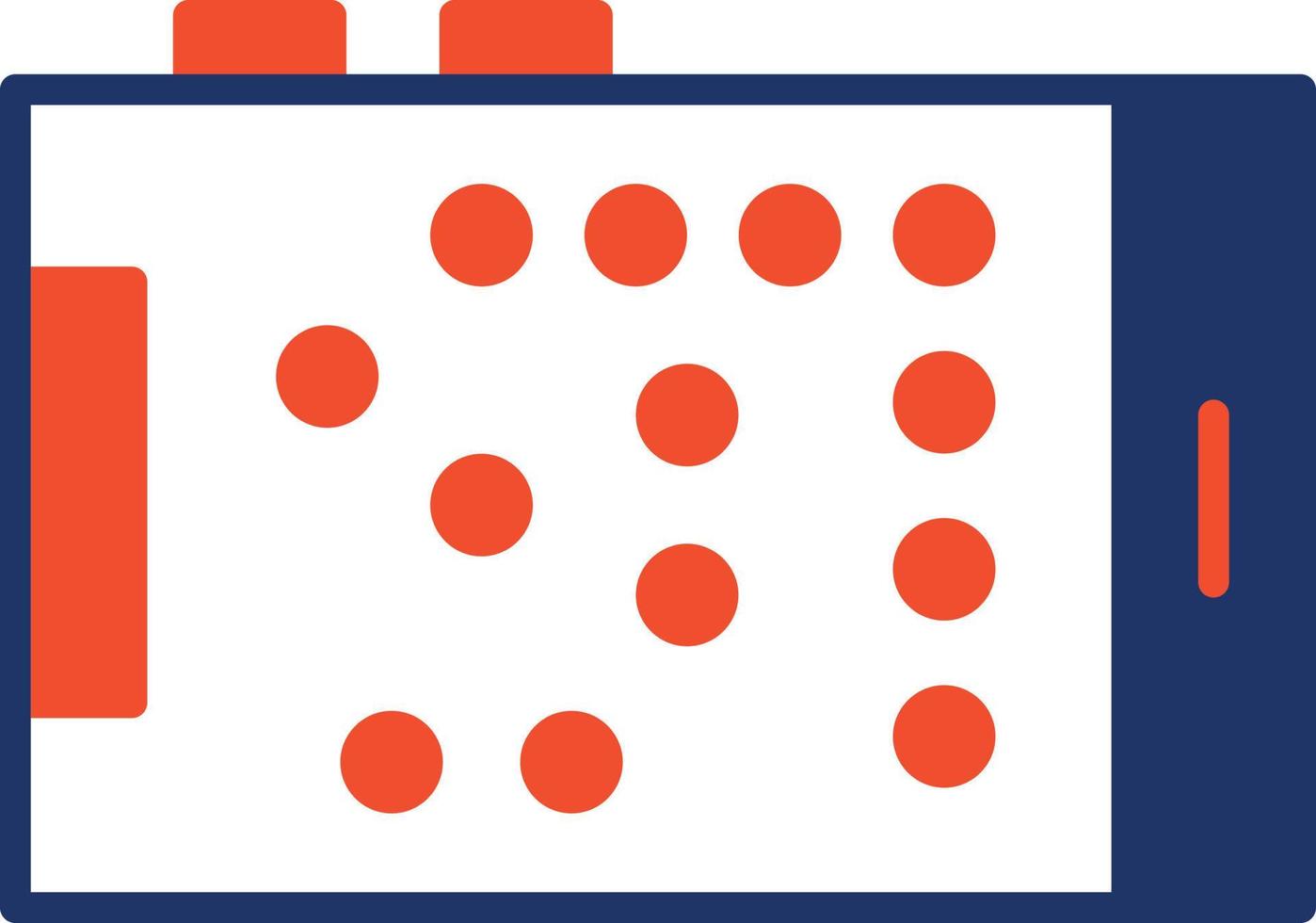 Braille Color Icon vector