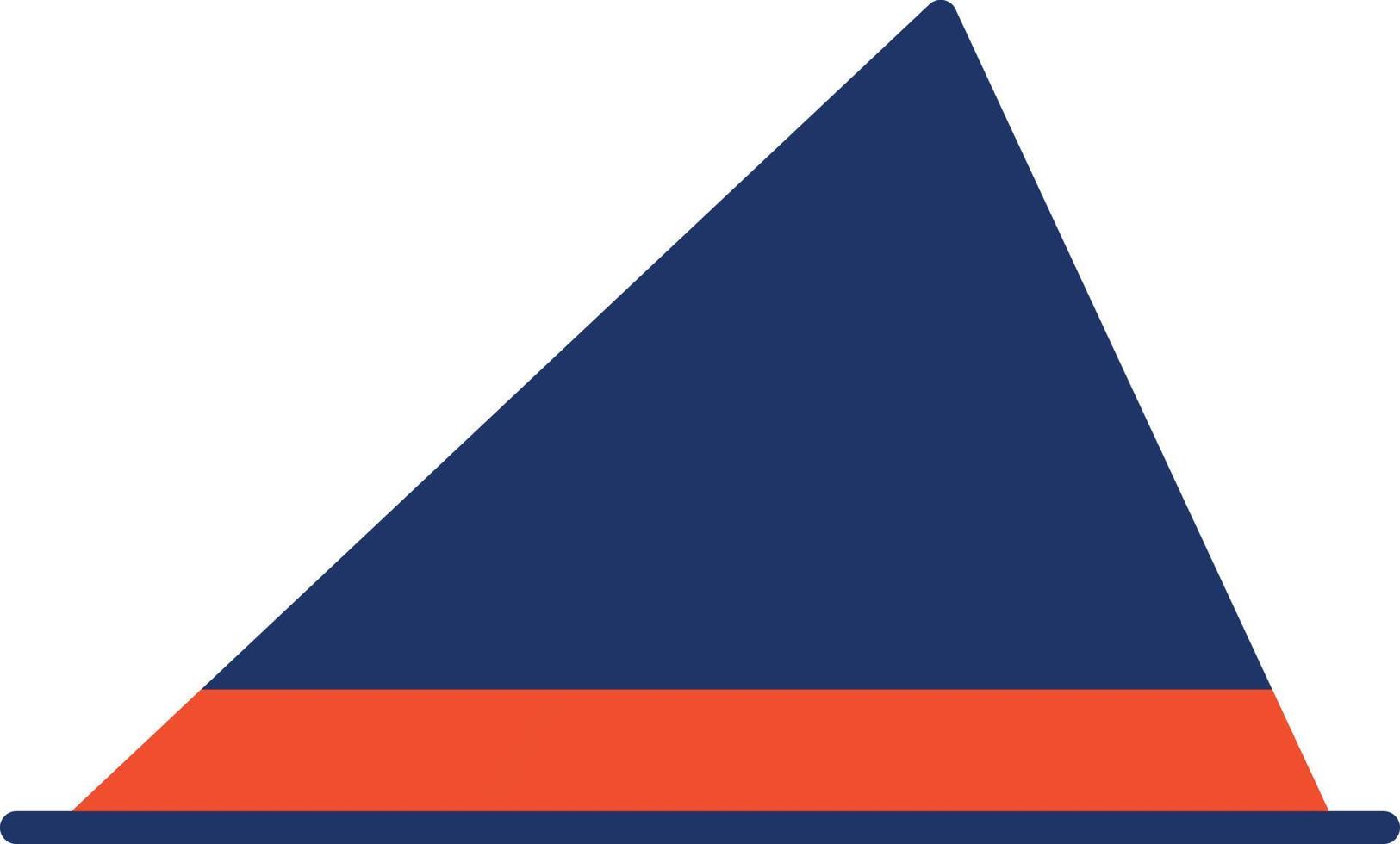 Pyramid Color Icon vector