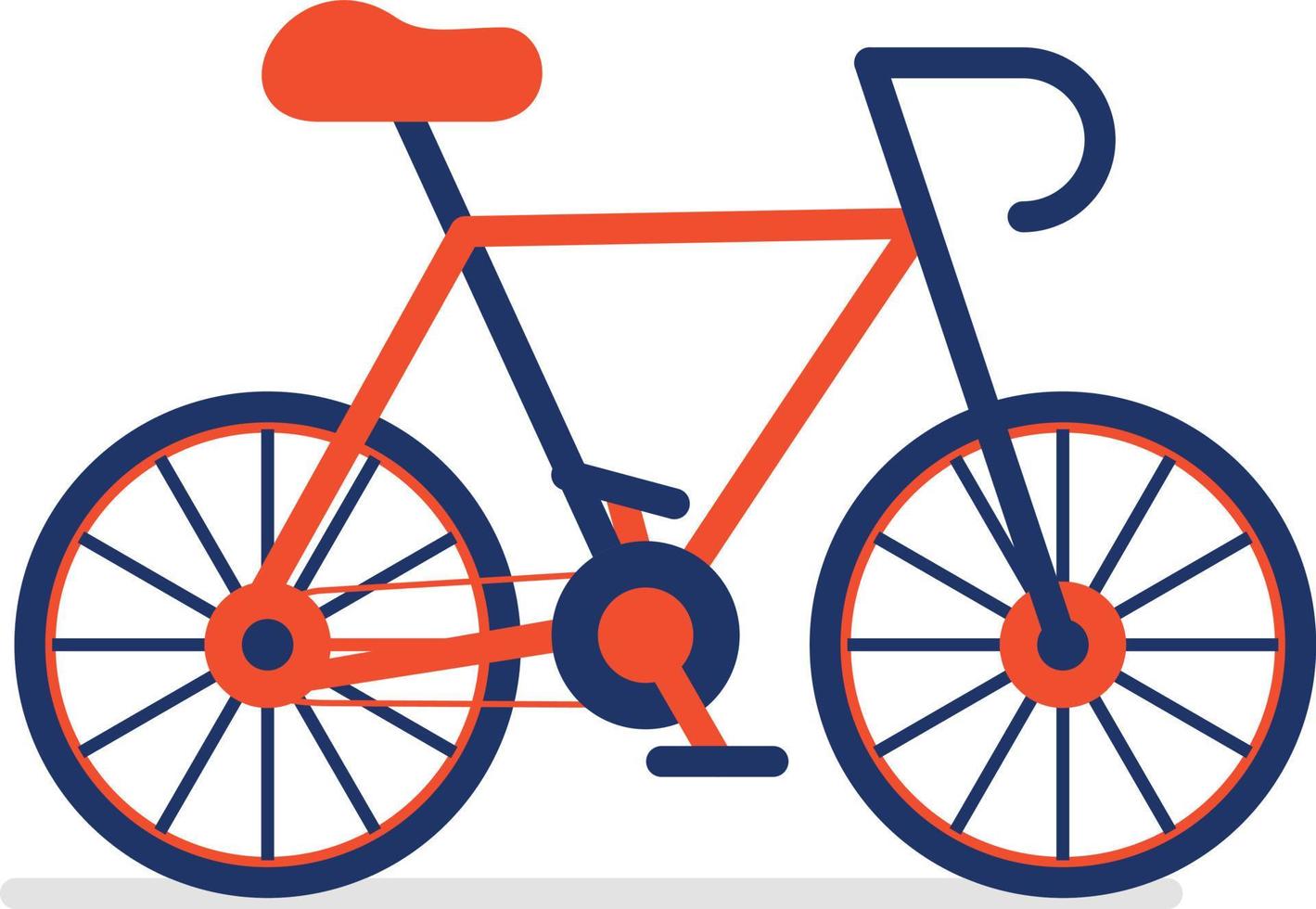 icono de color de bicicleta vector