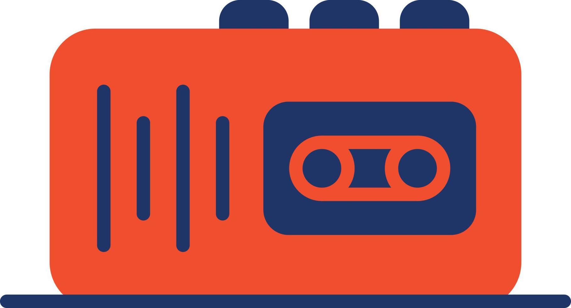 Tape Recorder Color Icon vector