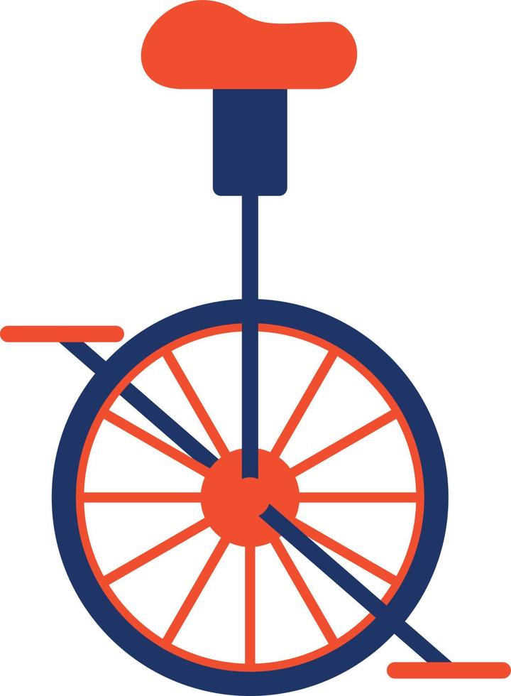 Unicycle Color Icon vector