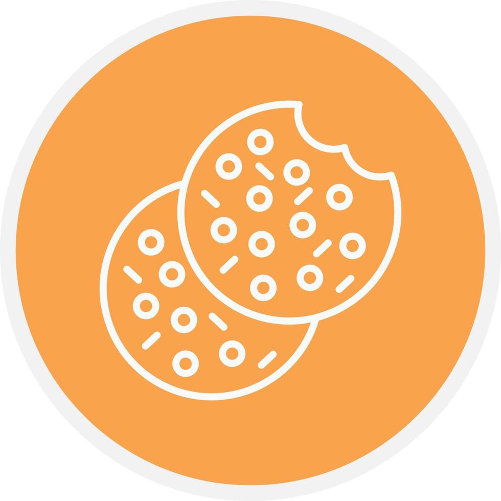 Cookie Line Circle vector