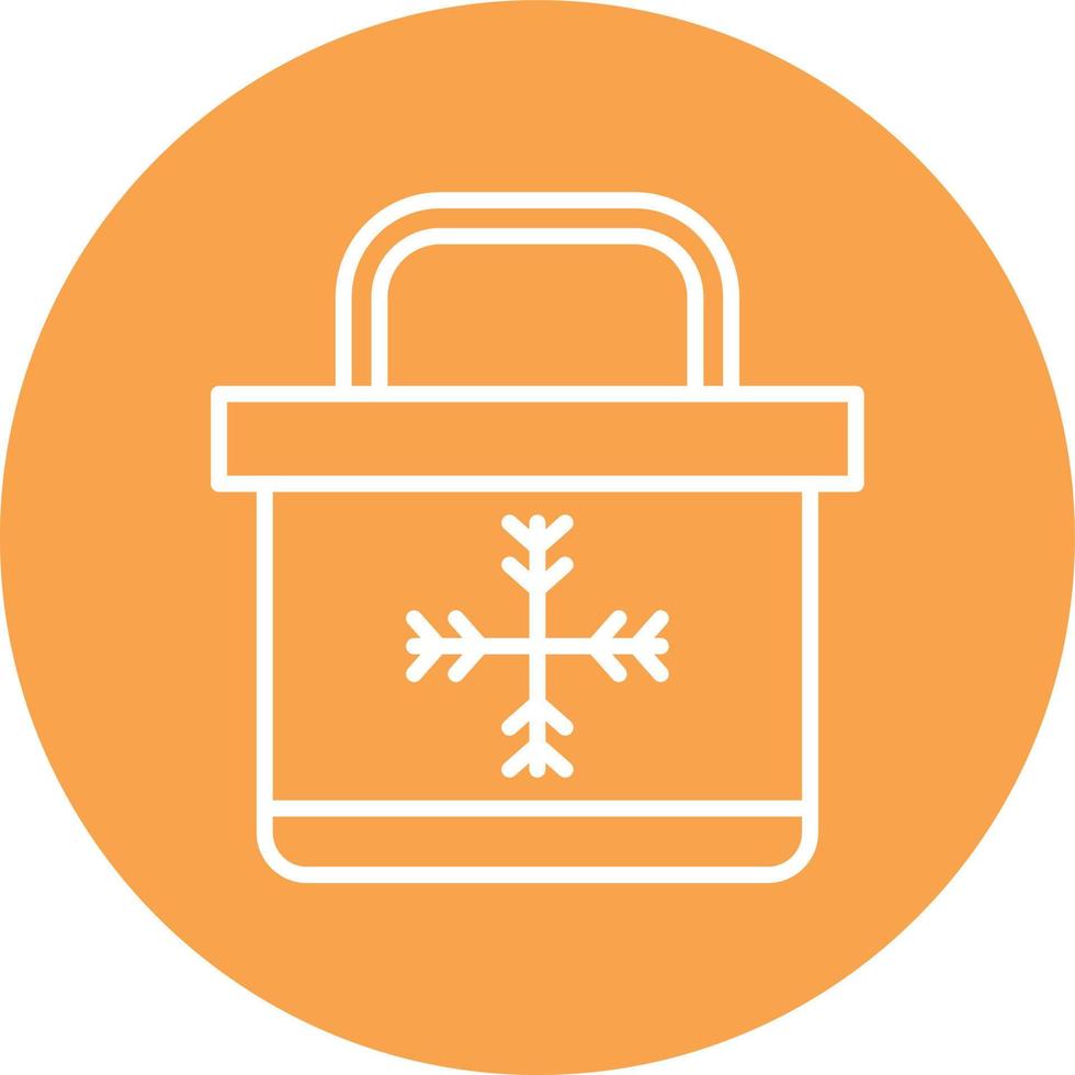 Portable Fridge Line Circle vector