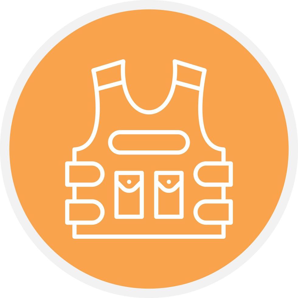 Bulletproof Jacket Line Circle vector
