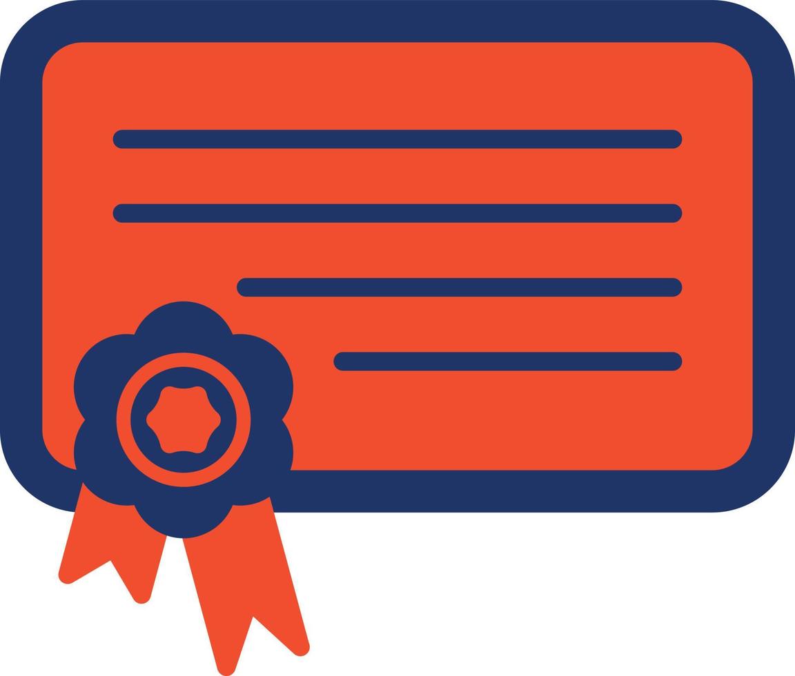 Digital Certificate Color Icon vector
