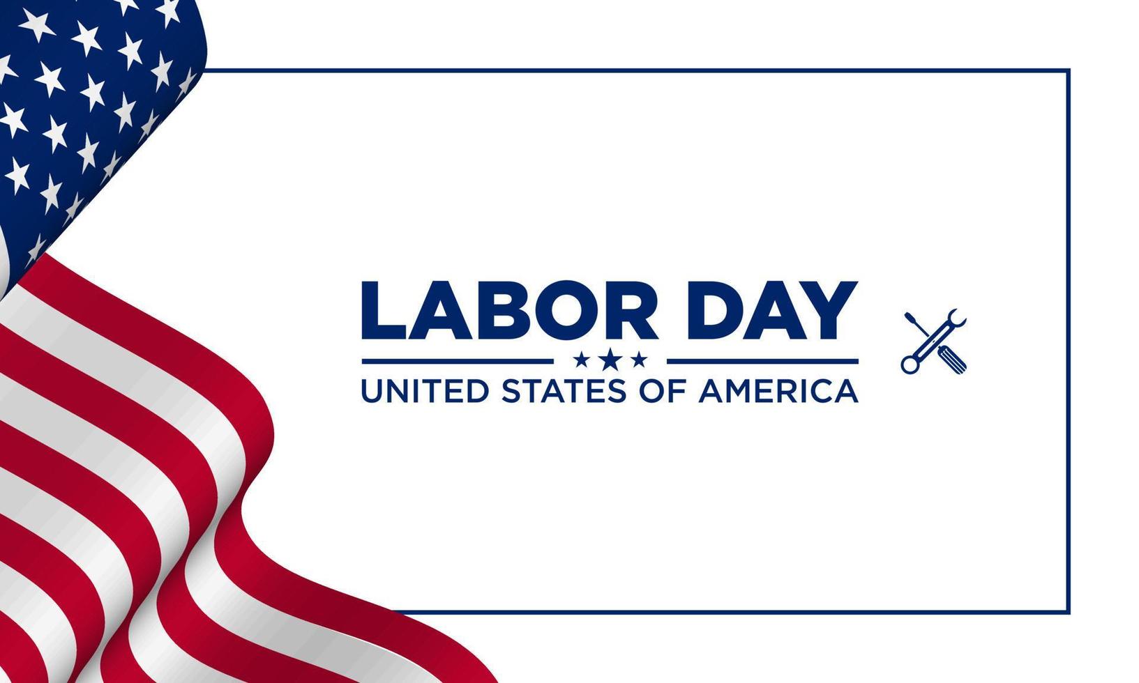 Labor Day Background Design. Vector Illustration.