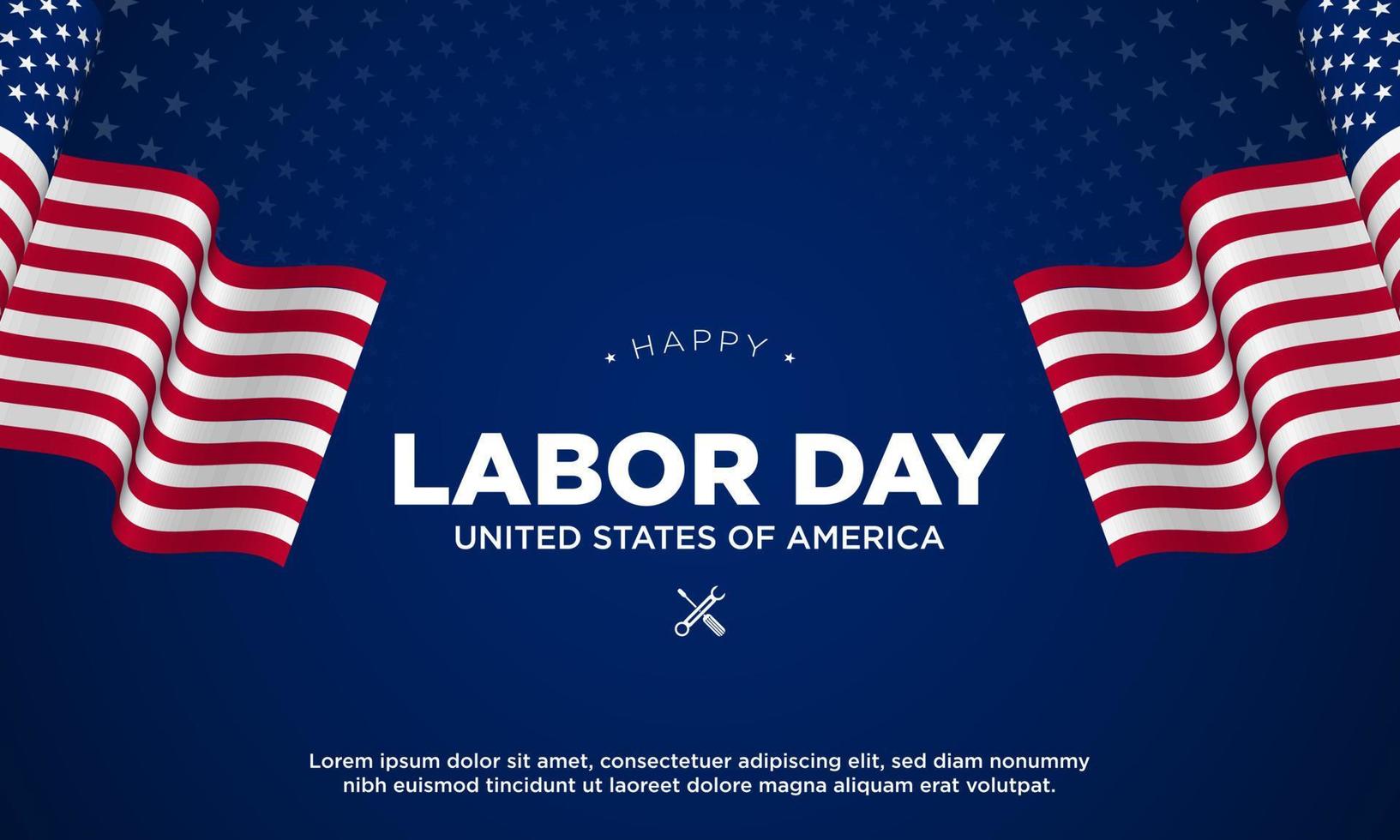 Labor Day Background Design. Vector Illustration.