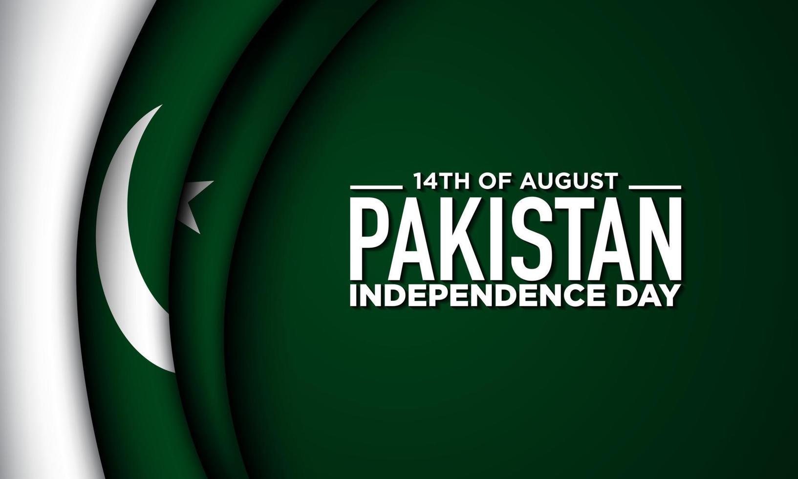 Pakistan Independence Day Background Design. vector