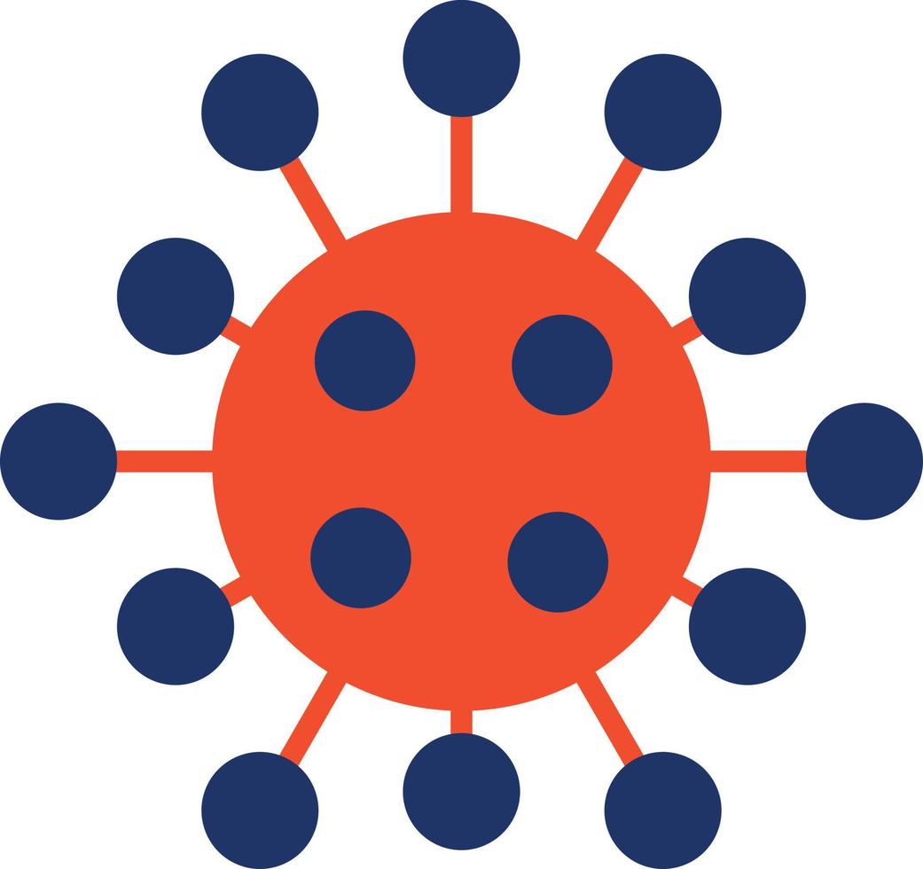 Covid virus Color Icon vector