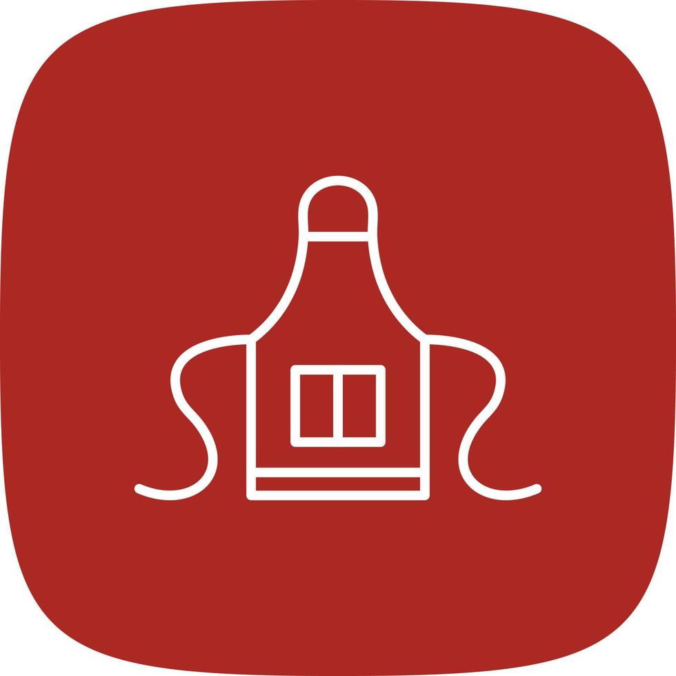 Apron Line Round Corner vector