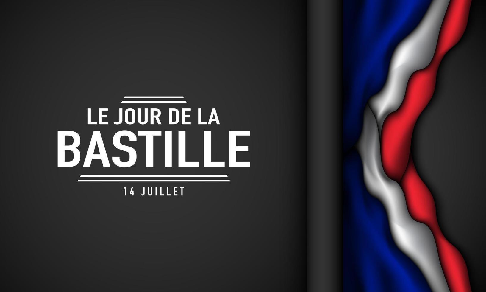 Bastille Day Background Design. 14th of July. vector