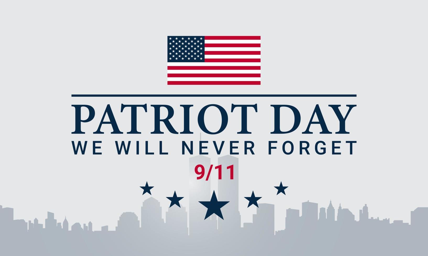 Patriot Day Background Design. vector