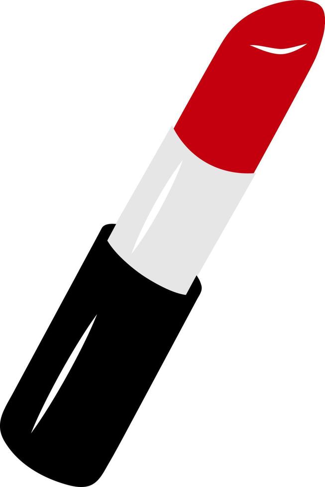 Woman red lipstick vector