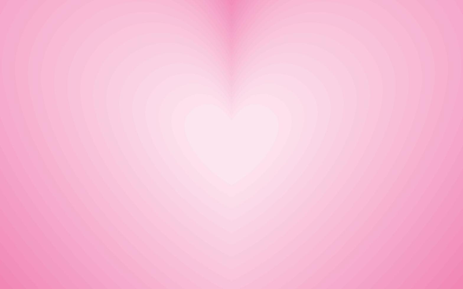 túnel de corazones concéntricos. lindo fondo romántico. telón de fondo de corazones estéticos rosas. ilustración vectorial vector
