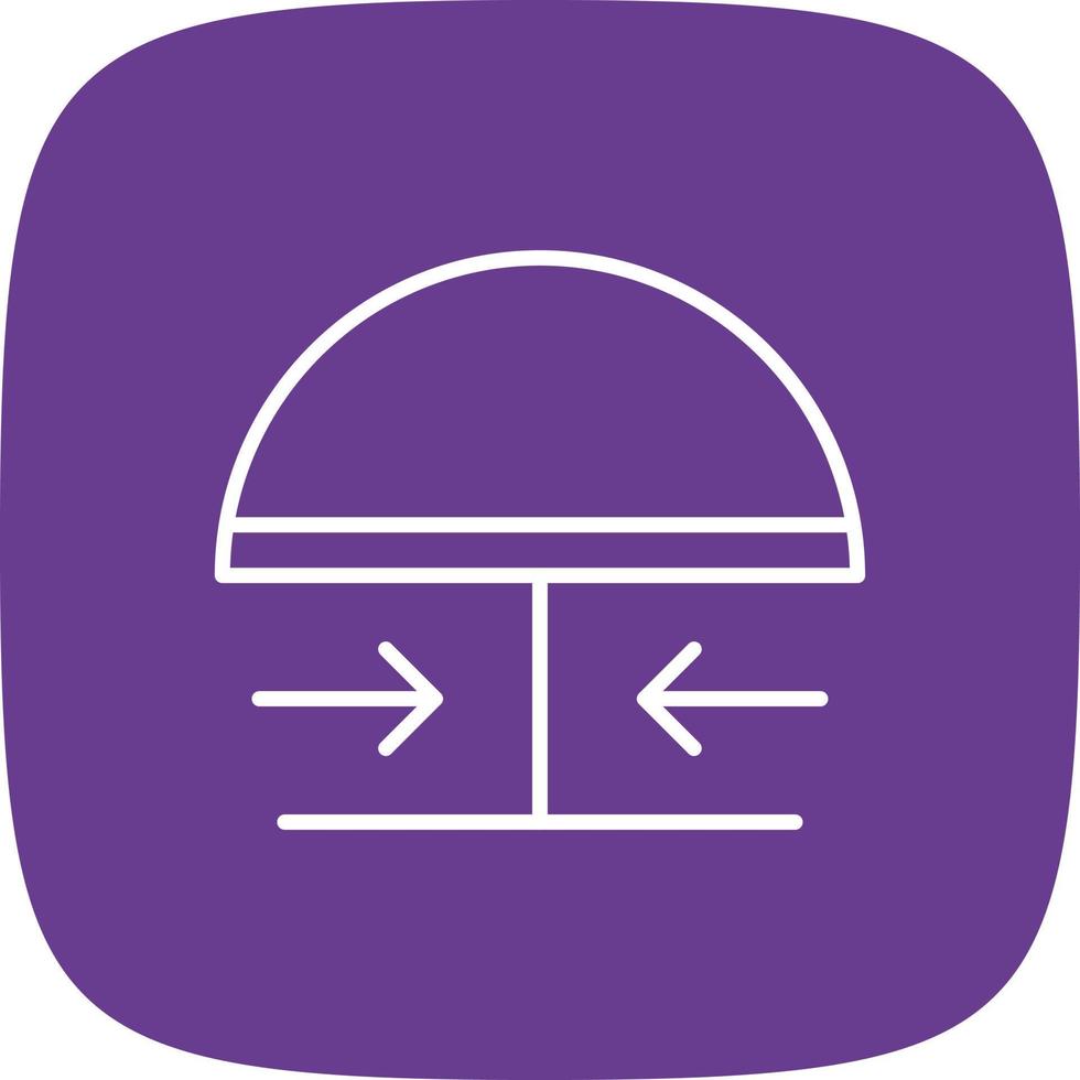 Emergency Button Line Round Corner vector