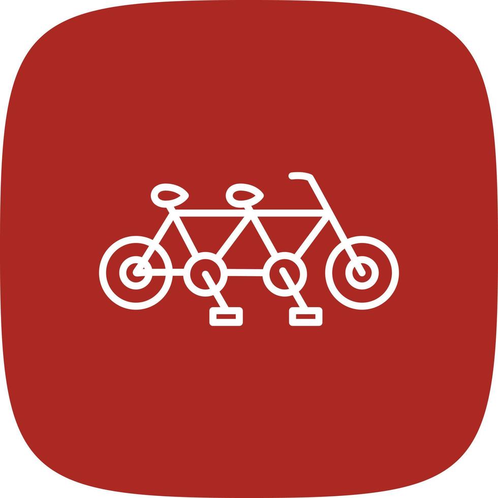 Tandem Line Round Corner vector