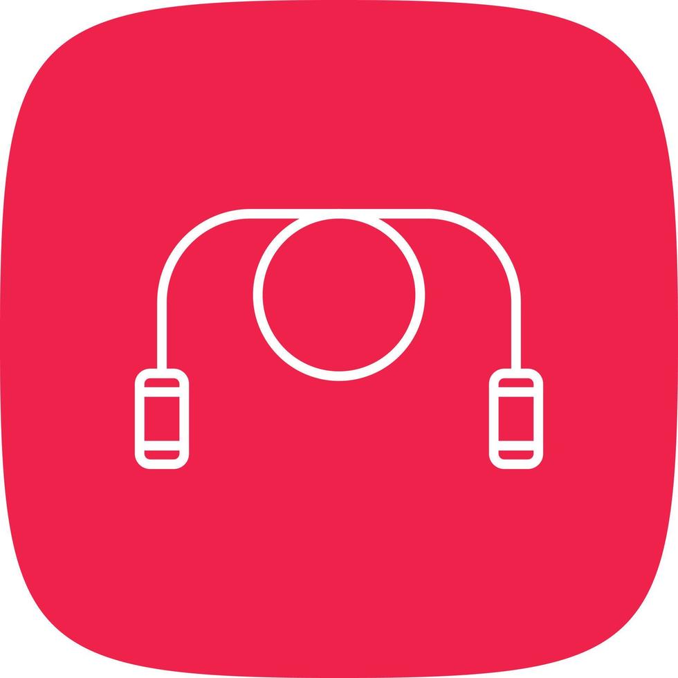 Jumping Rope Line Round Corner vector