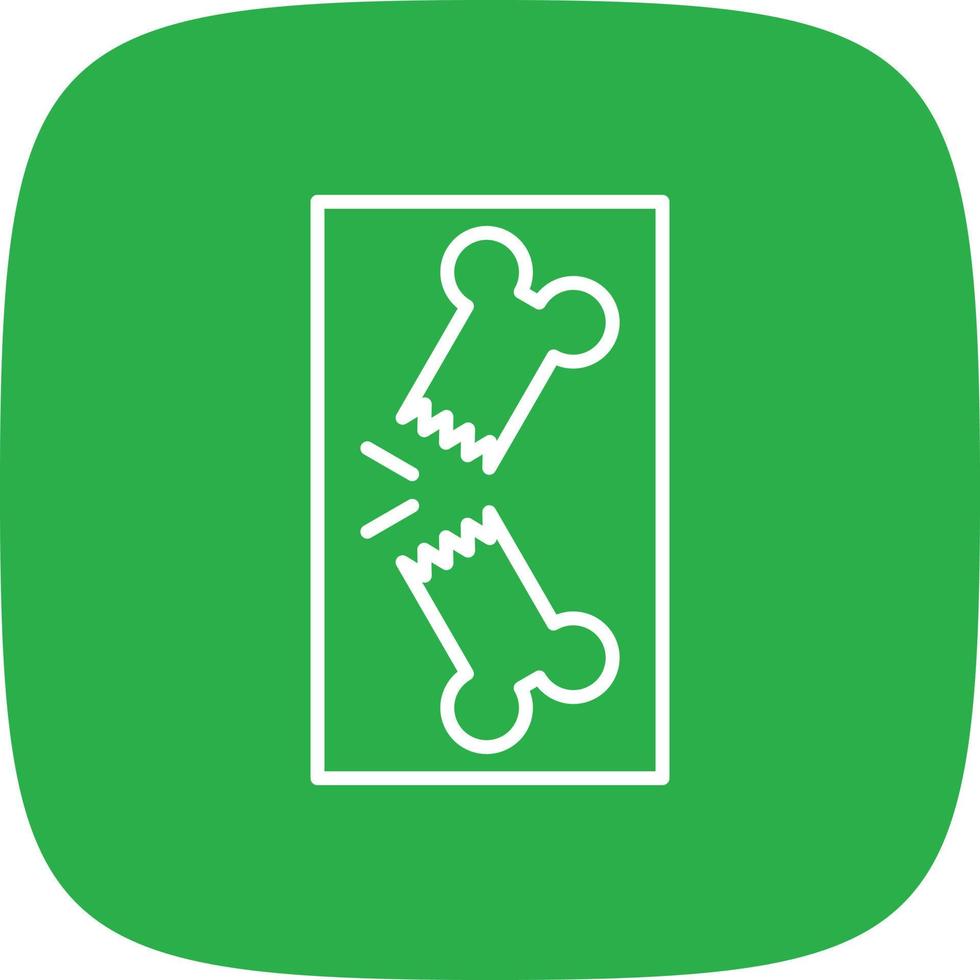 Broken Bone Line Round Corner 10034506 Vector Art at Vecteezy