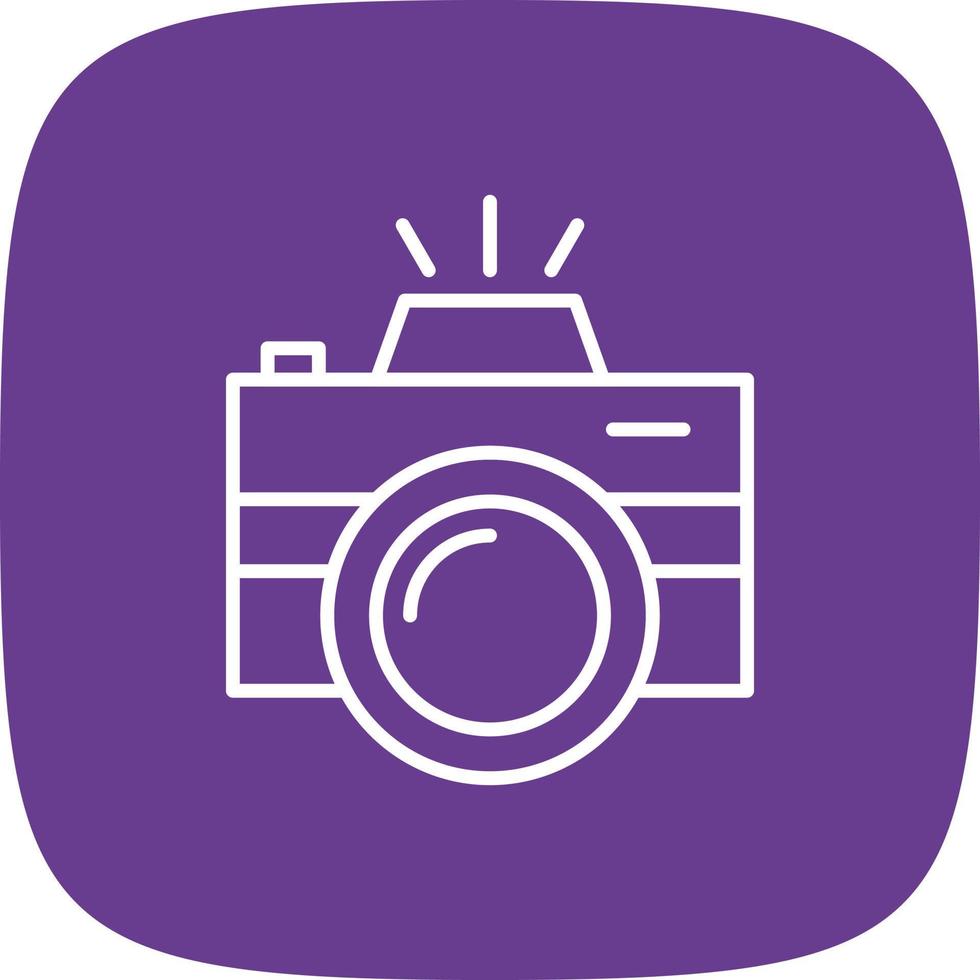 Camera Line Round Corner vector