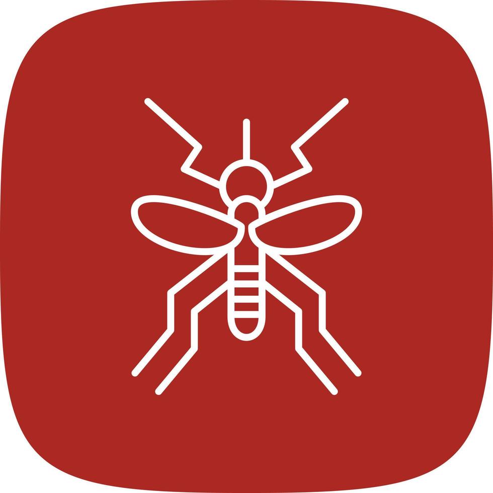 Mosquito Line Round Corner vector