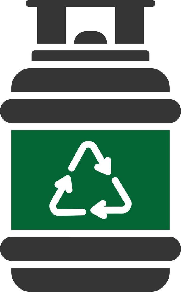 Gas Cylinder Line Round Corner vector