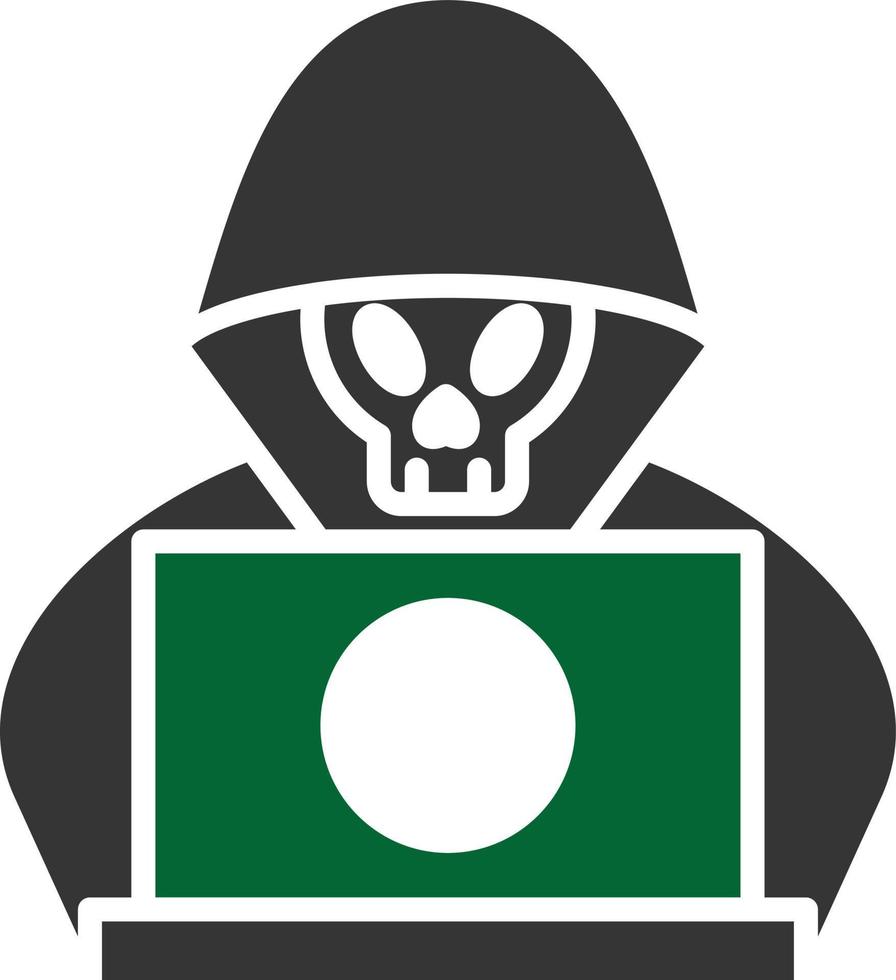 Hacker  Line Round Corner vector