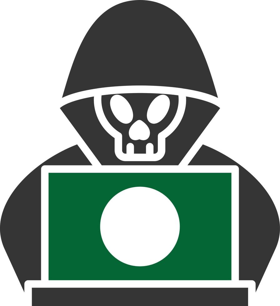 Hacker  Line Round Corner vector