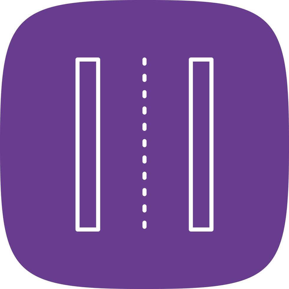 10 - Lane Line Round Corner vector