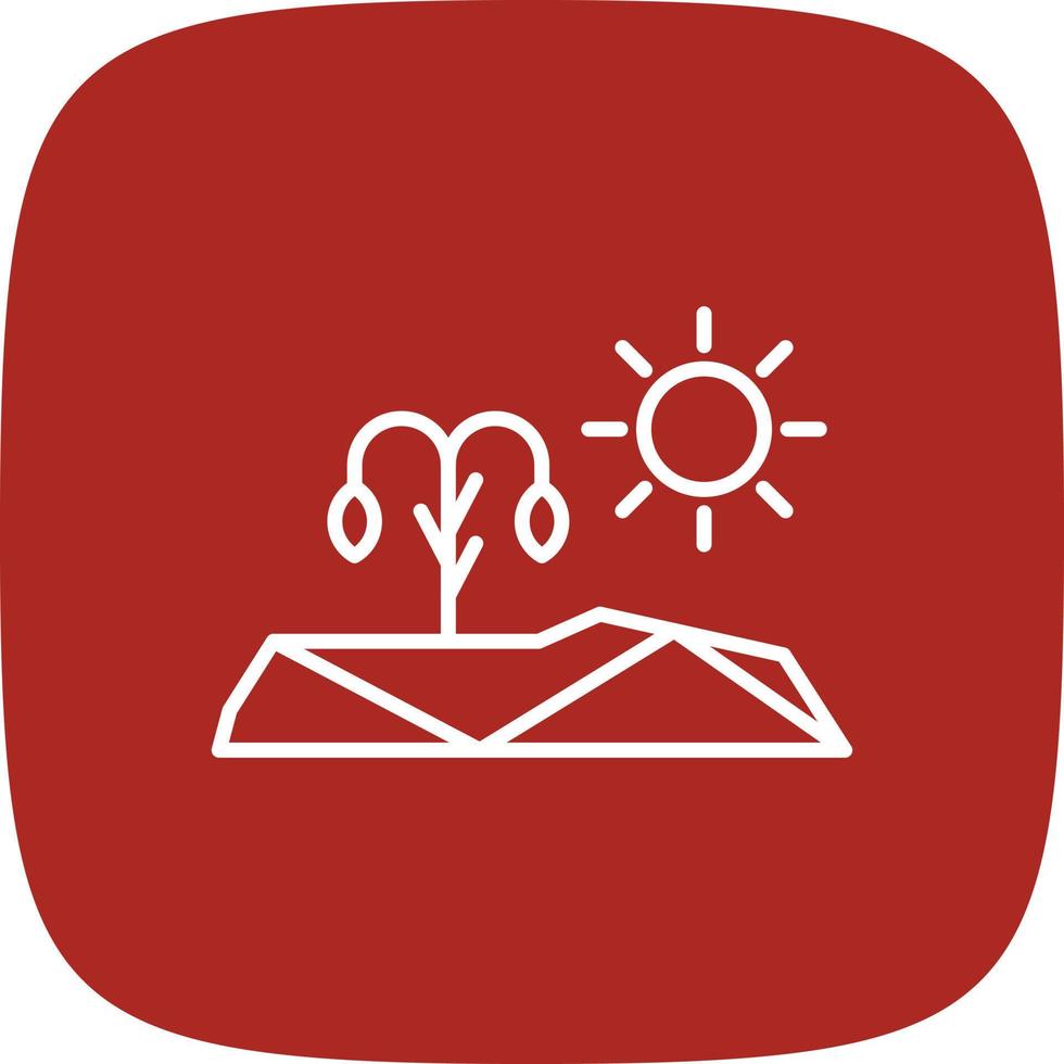 Drought Line Round Corner vector