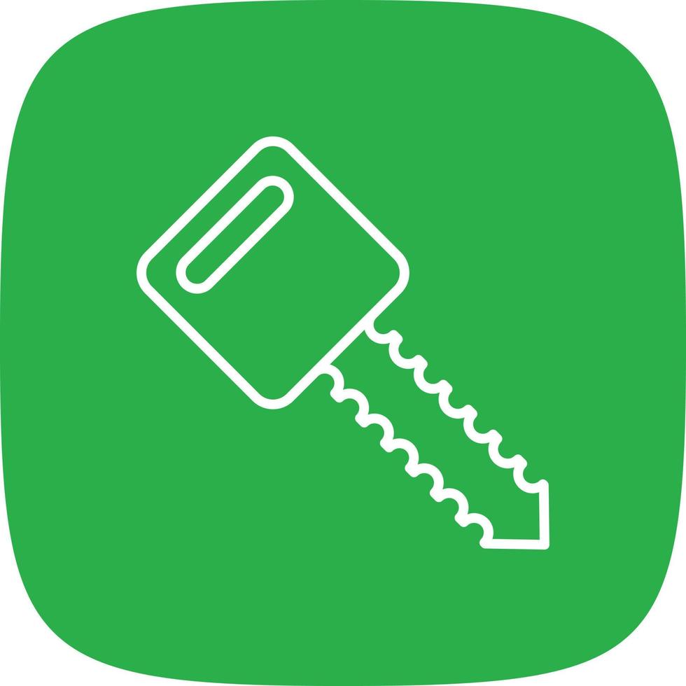 23 - Car Key Line Round Corner vector