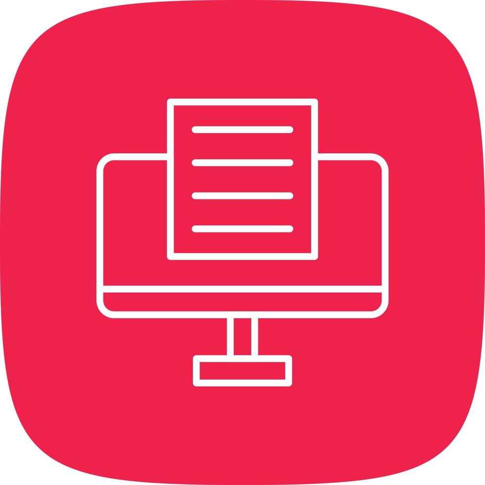 Check Lcd Line Round Corner vector