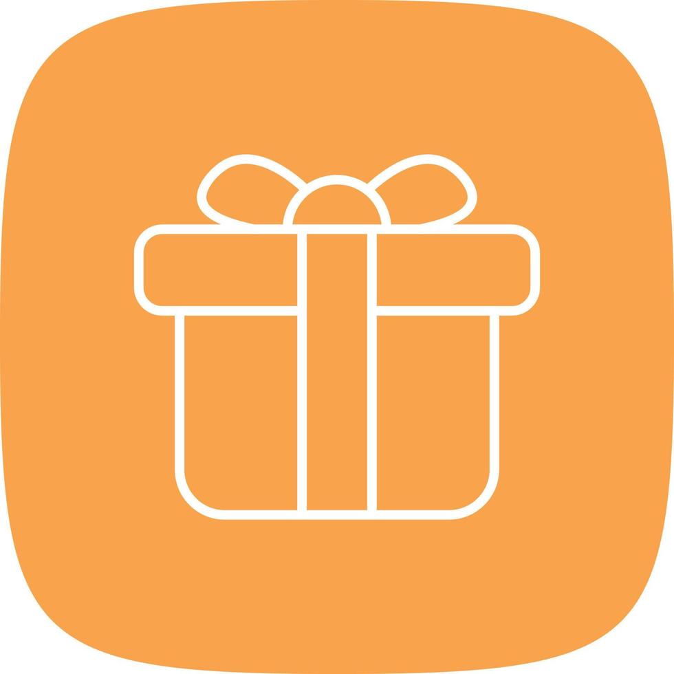 Gift Line Round Corner vector