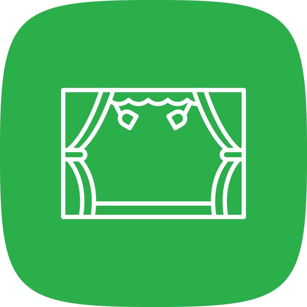 Stage Line Round Corner vector