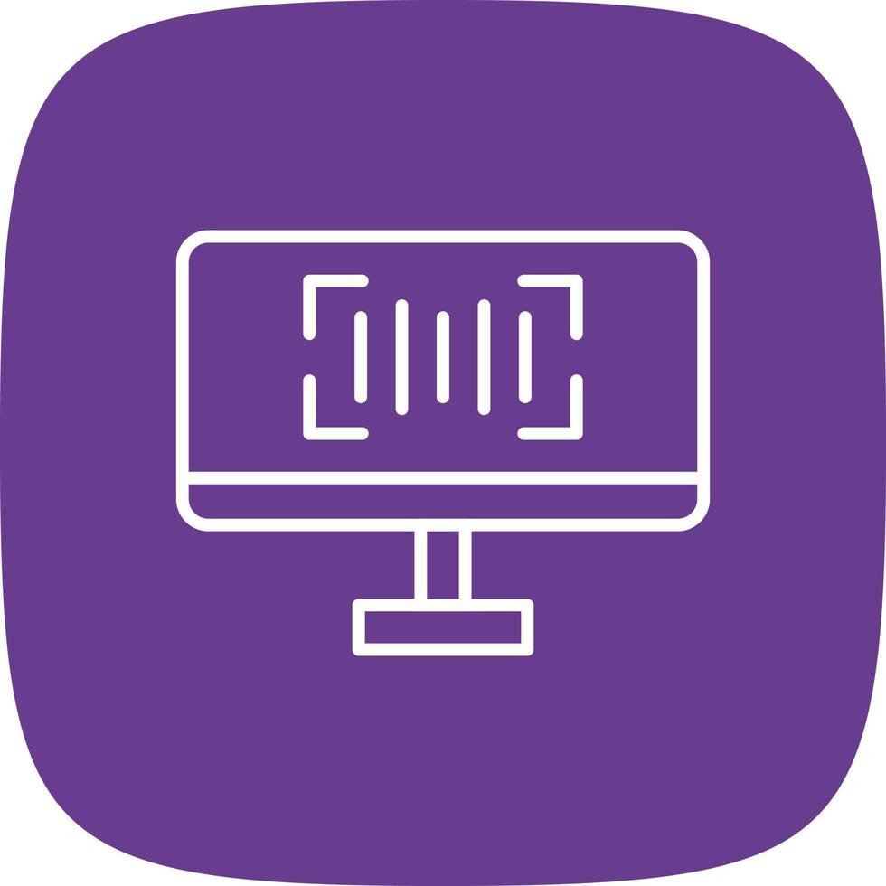 Scanner Line Round Corner vector