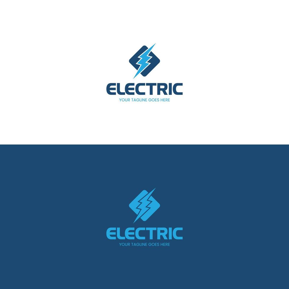 Ilustración de vector de diseño de logotipo eléctrico